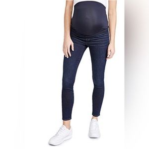 Madewell Women's Maternity Over-The-Belly Skinny Jeans in Orland Wash Blue 25